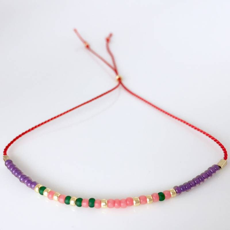 Lehrer-Morse-Code-Armband - Rot Lehrer-Morse-Code-Armband - Rot von allthesprinklesshop