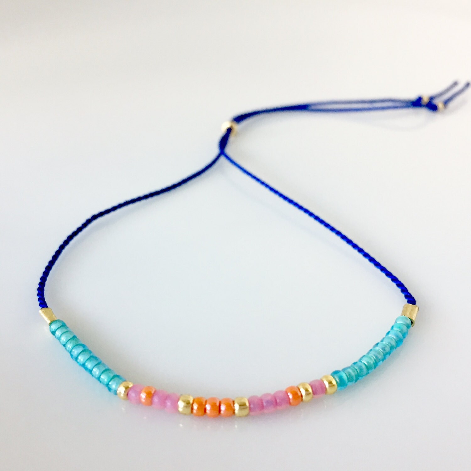 Liebe Morse-Code Armband - Blau Liebe Morse-Code Armband - Blau von allthesprinklesshop