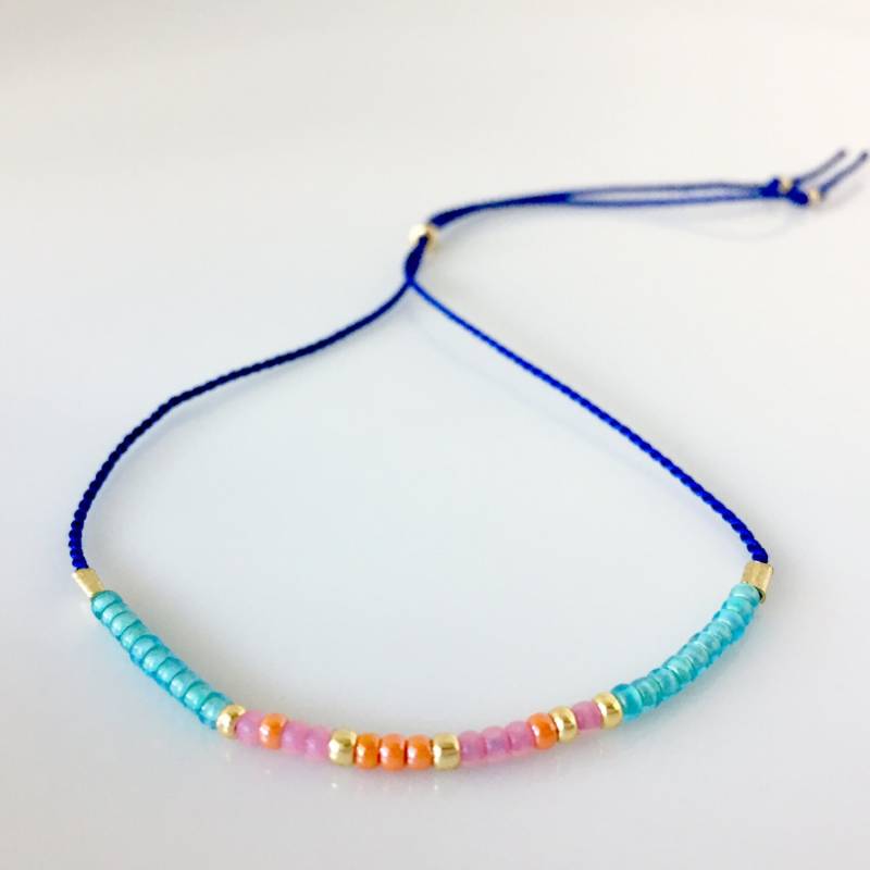 Liebe Morse-Code Armband - Blau Liebe Morse-Code Armband - Blau von allthesprinklesshop