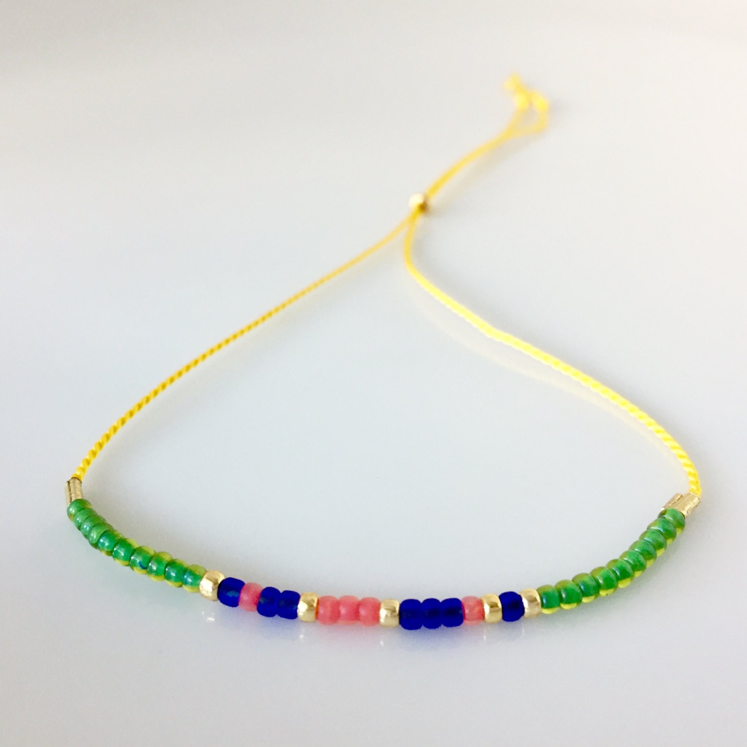 Liebe Morse-Code Armband - Gelb Liebe Morse-Code Armband - Gelb von allthesprinklesshop