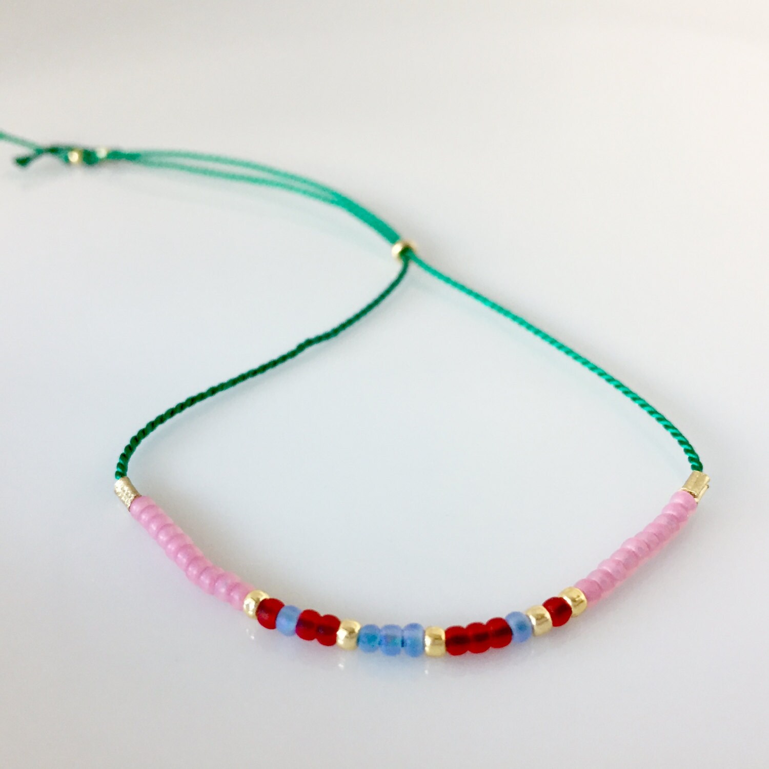 Liebe Morse-Code Armband - Grün Liebe Morse-Code Armband - Grün von allthesprinklesshop