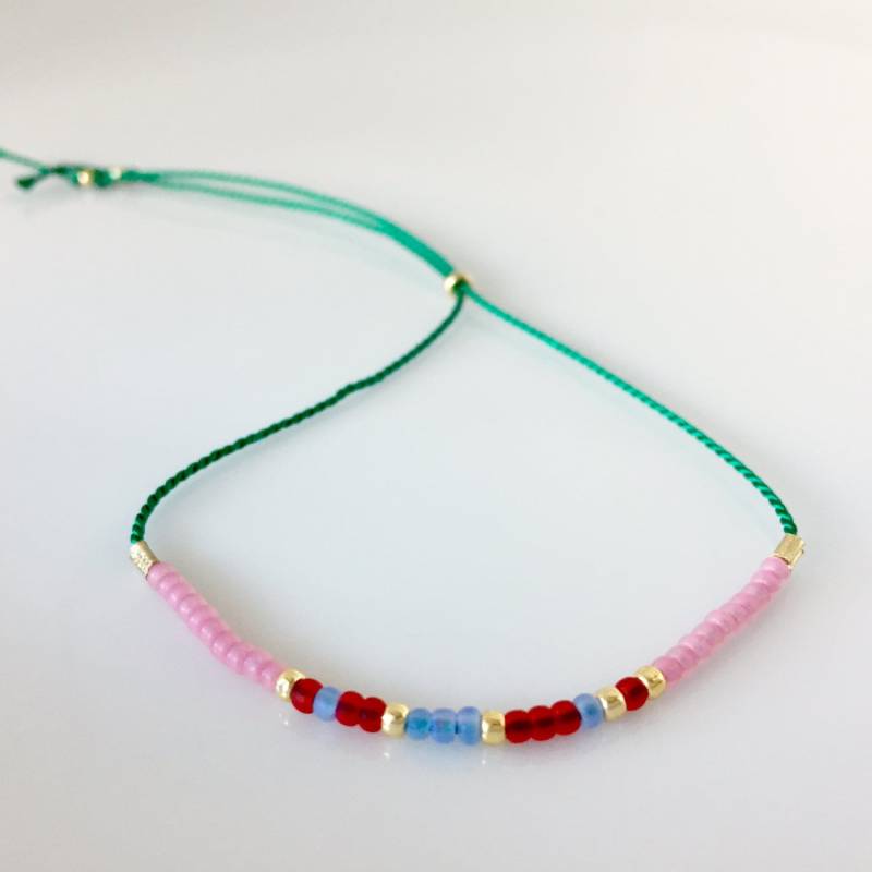 Liebe Morse-Code Armband - Grün Liebe Morse-Code Armband - Grün von allthesprinklesshop