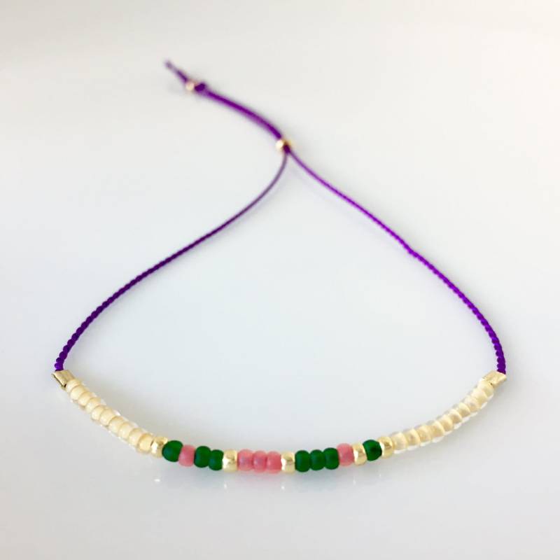 Liebe Morse-Code Armband - Lila Liebe Morse-Code Armband - Lila von allthesprinklesshop