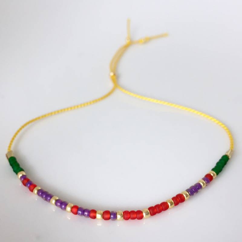 Mitgefühl Morse-Code Armband - Gelb Mitgefühl Morse-Code Armband - Gelb von allthesprinklesshop