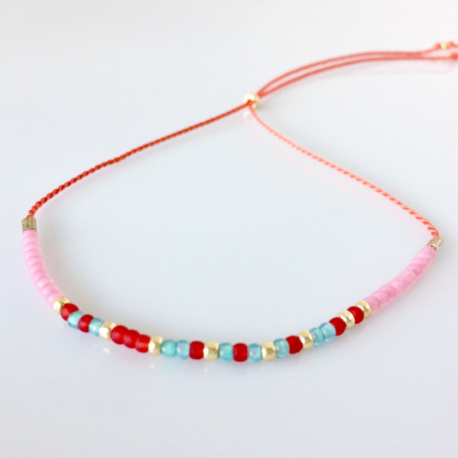 Mut-Morse-Code-Armband - Orange Mut-Morse-Code-Armband - Orange von allthesprinklesshop