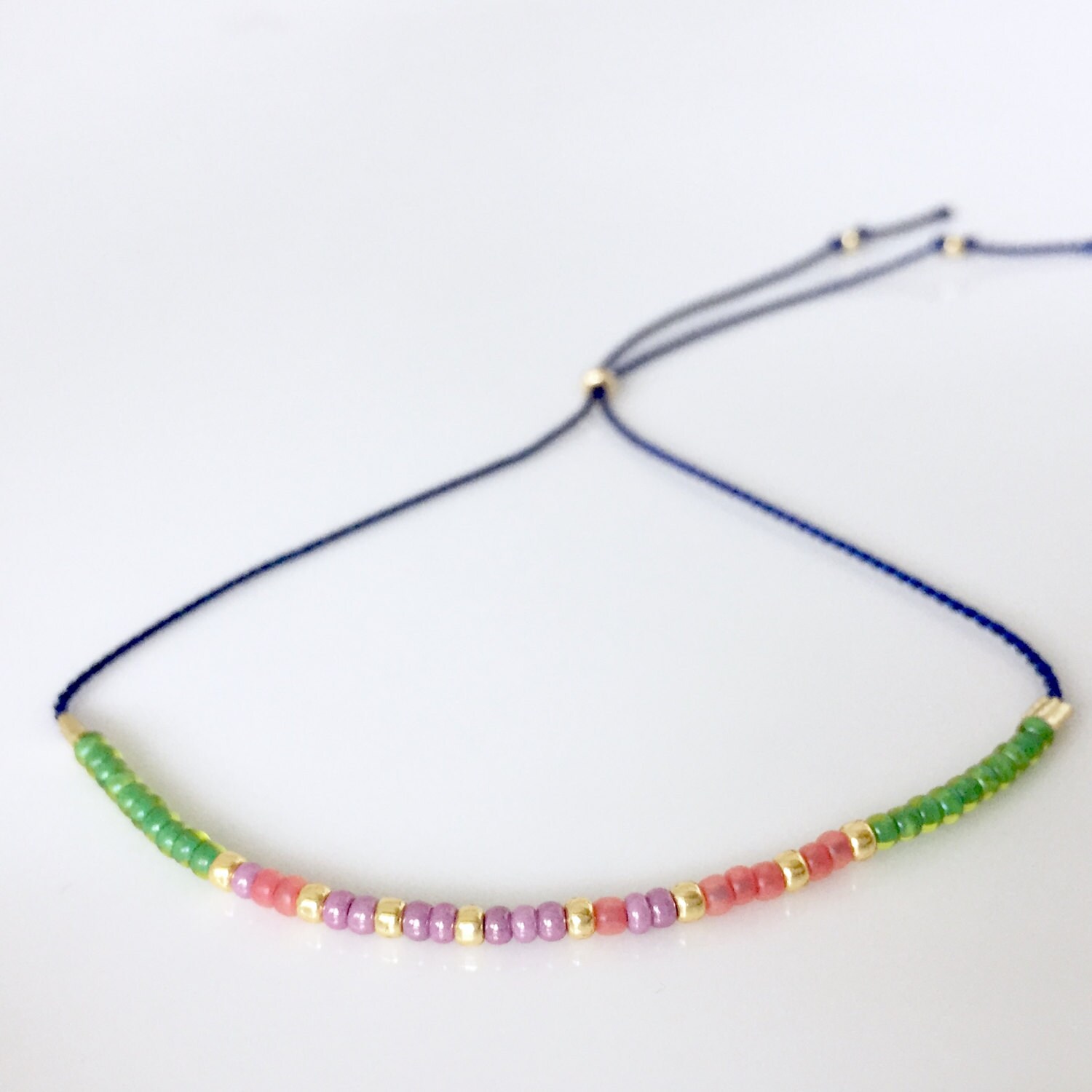 Weisheit Morse-Code Armband - Blau Weisheit Morse-Code Armband - Blau von allthesprinklesshop