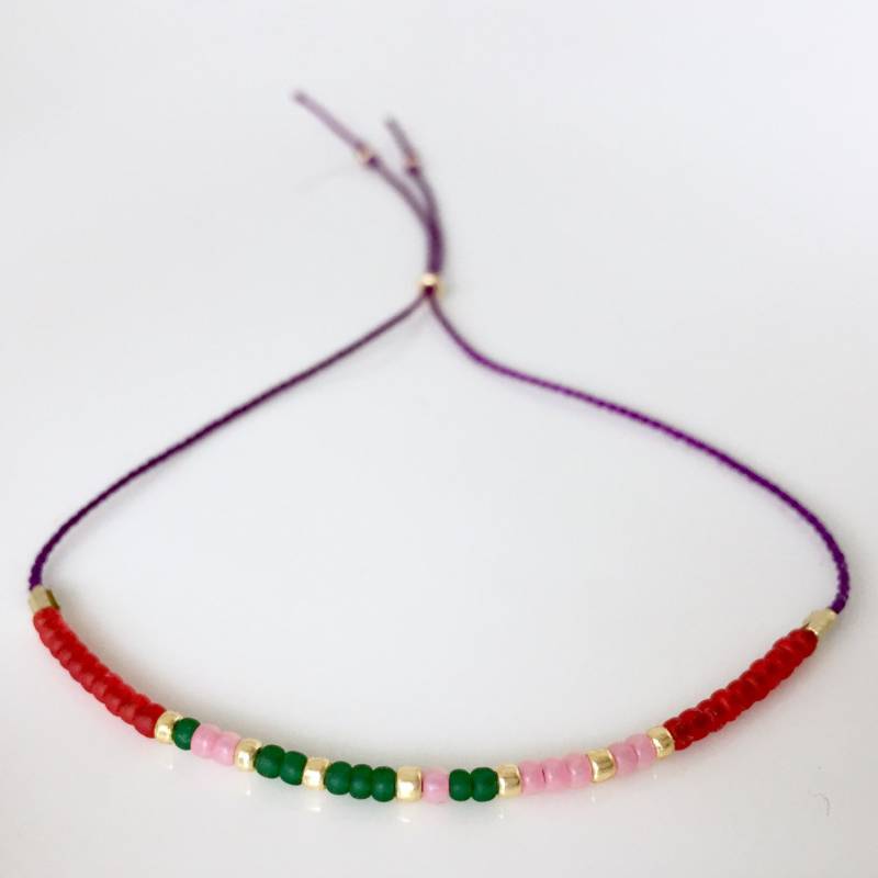 Weisheit Morse-Code Armband - Lila Weisheit Morse-Code Armband - Lila von allthesprinklesshop