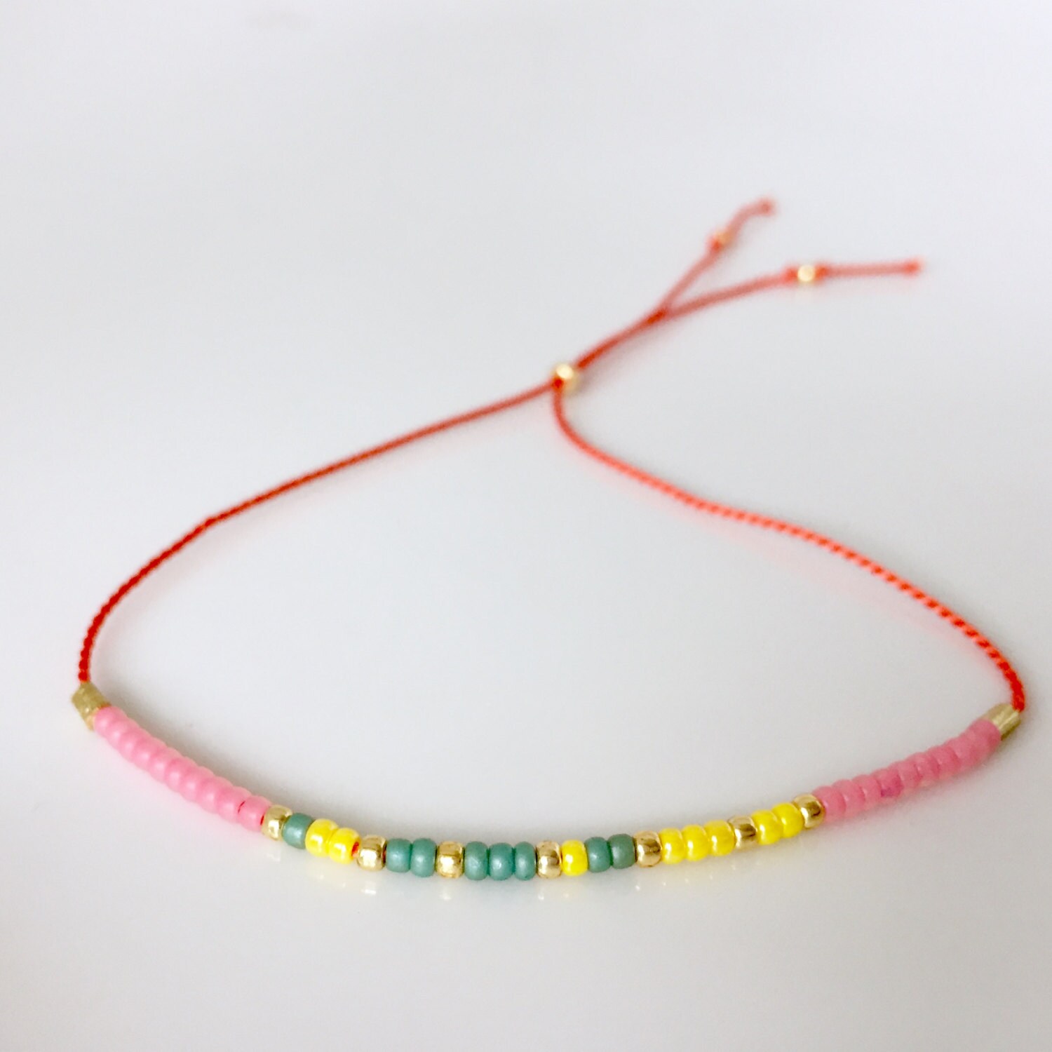 Weisheit Morse-Code Armband - Orange Weisheit Morse-Code Armband - Orange von allthesprinklesshop