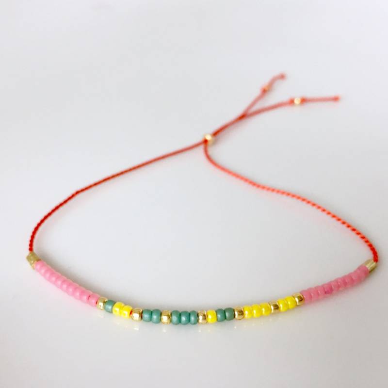 Weisheit Morse-Code Armband - Orange Weisheit Morse-Code Armband - Orange von allthesprinklesshop