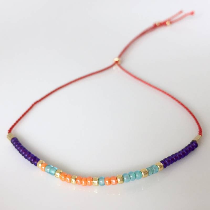 Weisheit Morse-Code Armband - Rot Weisheit Morse-Code Armband - Rot von allthesprinklesshop