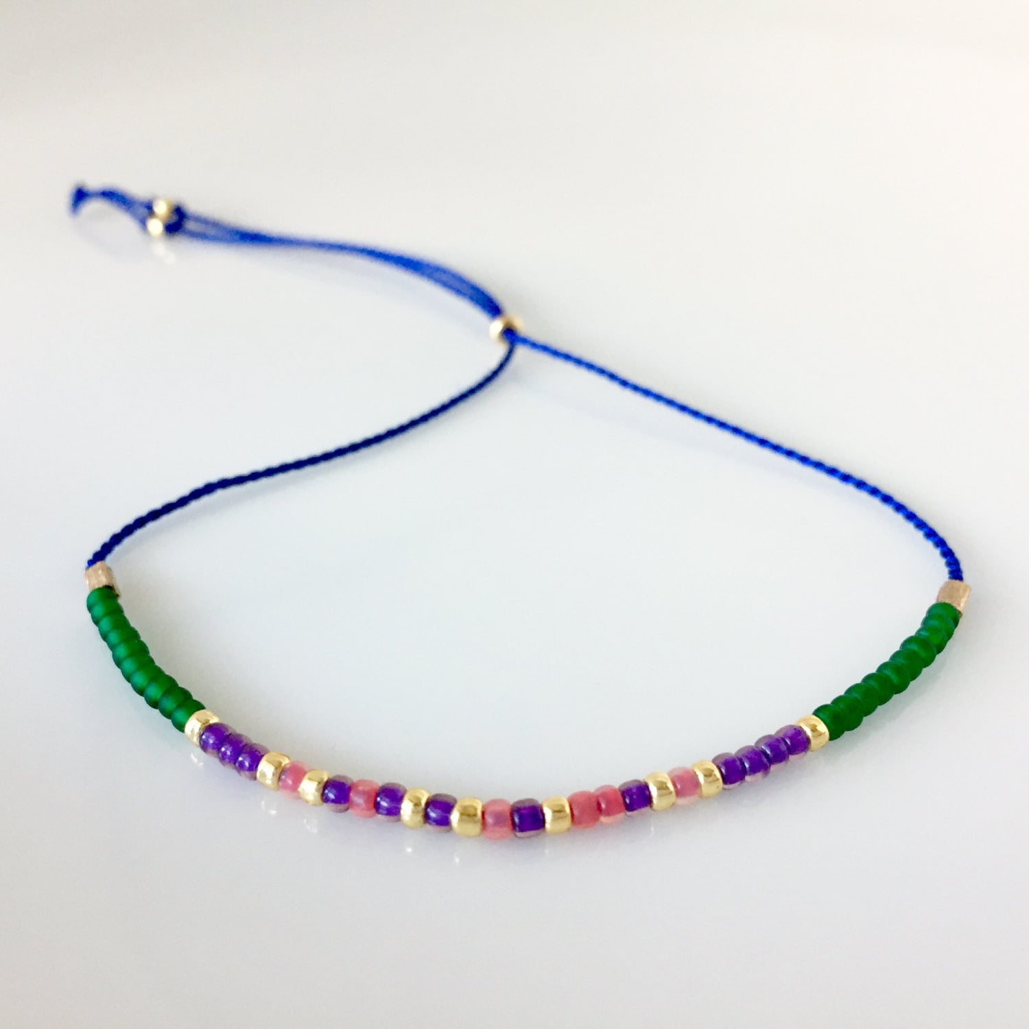 stärke-Morse-Code-Armband - Blau stärke-Morse-Code-Armband - Blau von allthesprinklesshop