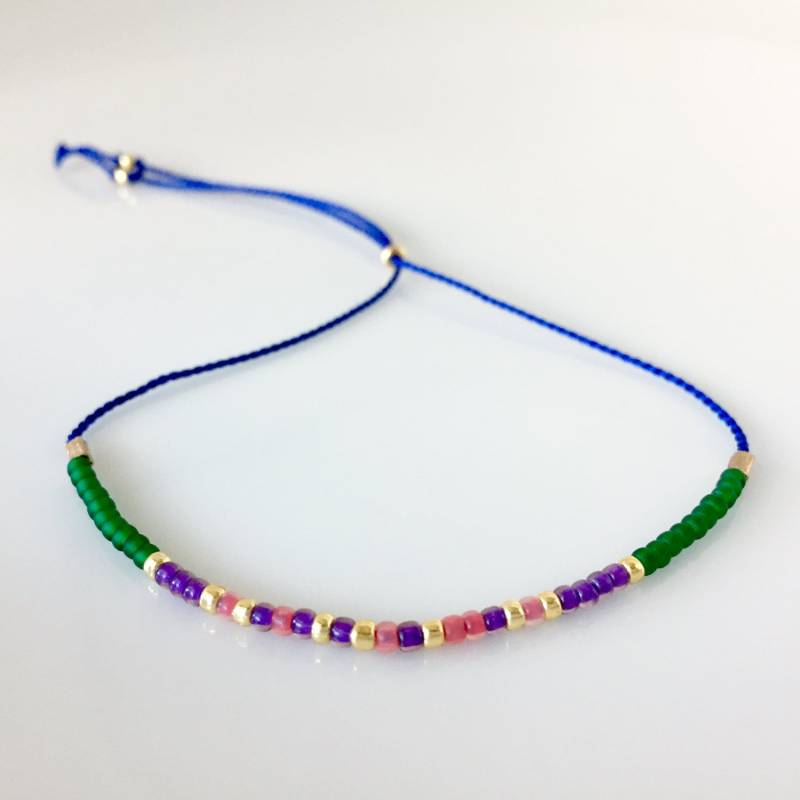 stärke-Morse-Code-Armband - Blau stärke-Morse-Code-Armband - Blau von allthesprinklesshop