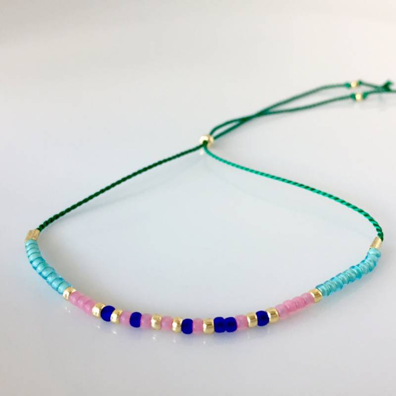 stärke-Morse-Code-Armband - Grün stärke-Morse-Code-Armband - Grün von allthesprinklesshop