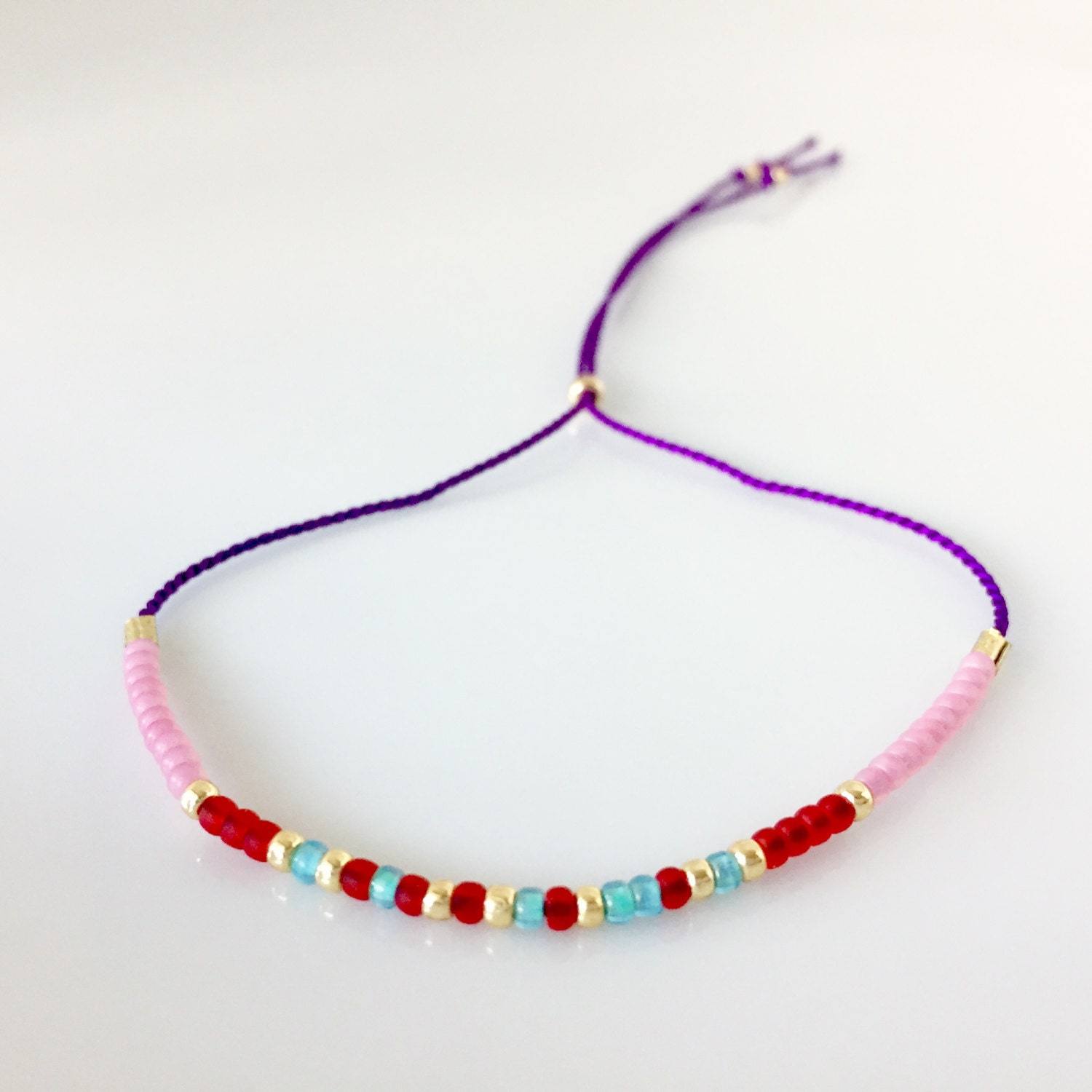 stärke-Morse-Code-Armband - Lila stärke-Morse-Code-Armband - Lila von allthesprinklesshop