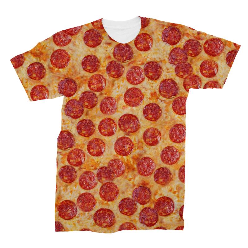 Peperoni Pizza T-Shirt All Over Print Peperoni Pizza T-Shirt All Over Print von allthetees