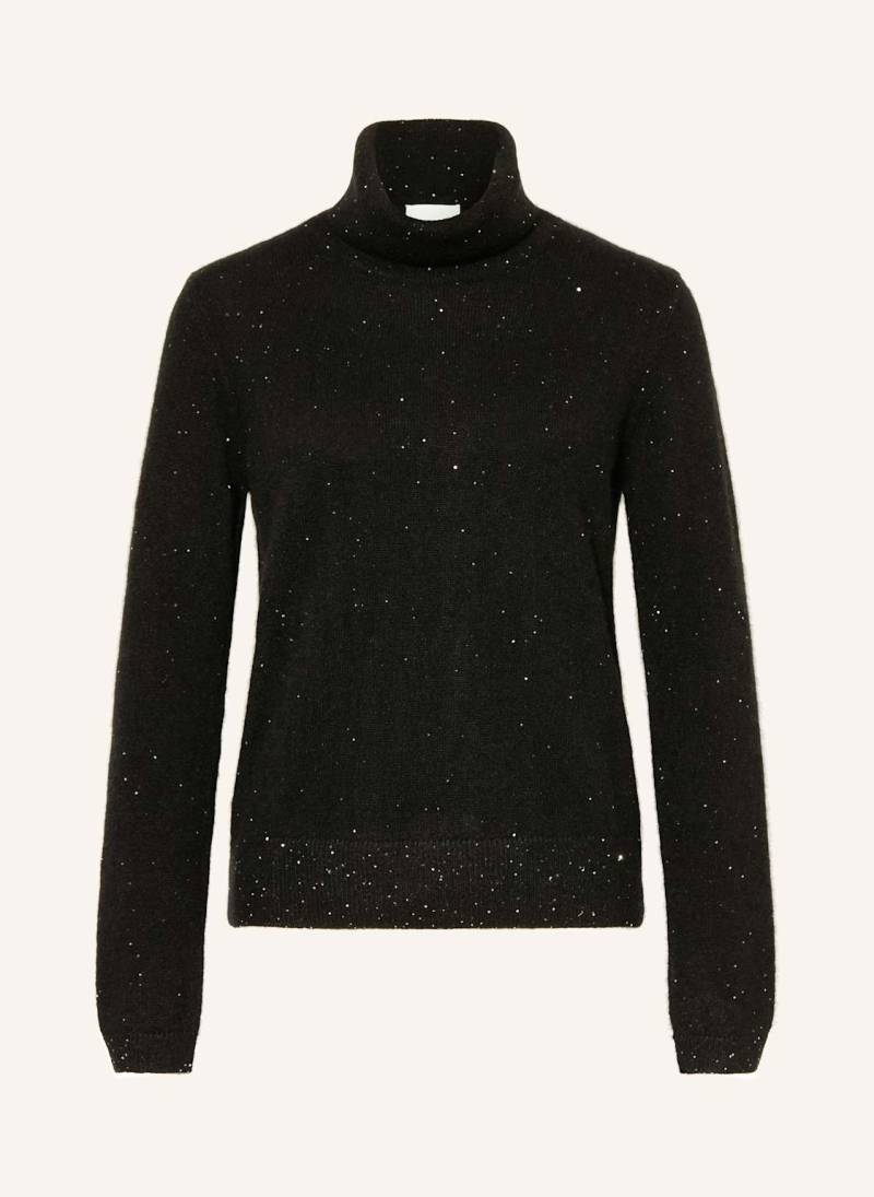 Allude Rollkragenpullover Mit Cashmere Und Seide schwarz von allude