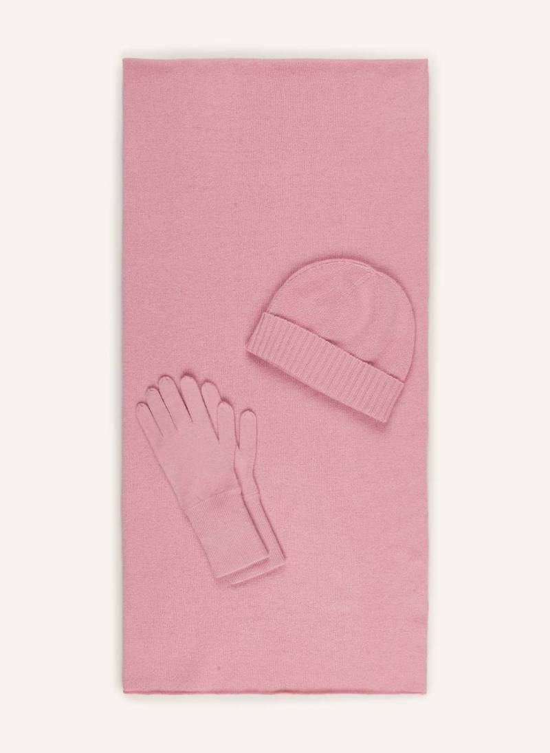 Allude Set: Schal, Mütze Und Handschuhe rosa von allude