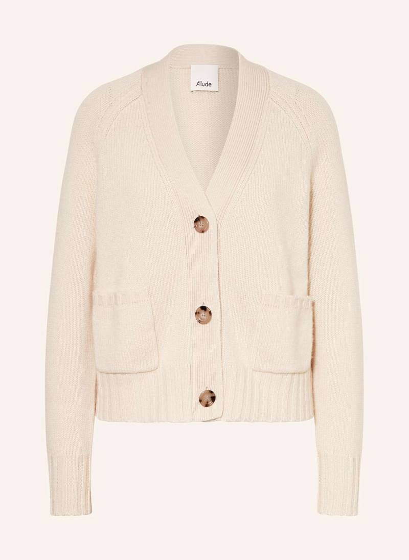 Allude Strickjacke Mit Cashmere weiss von allude