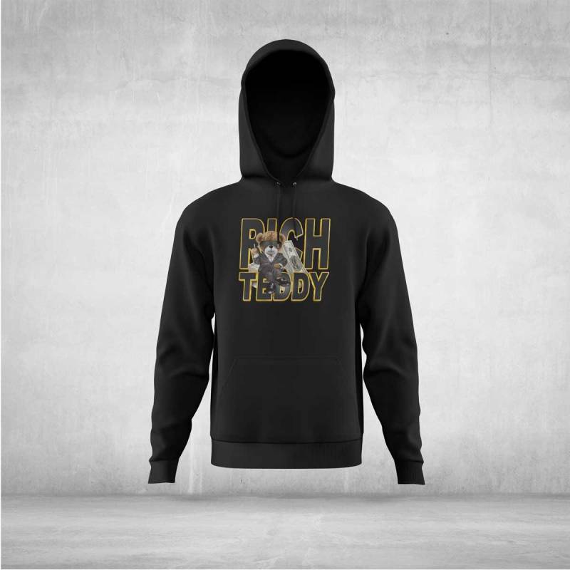 Rich Teddy Hoodie Unisex Statement Rich Teddy Hoodie Unisex Statement von allyours24