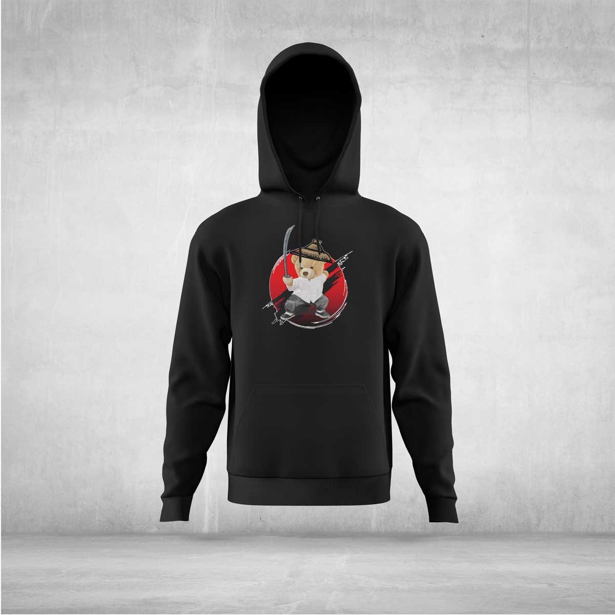 Samurai Teddy Hoodie Unisex Statement Samurai Teddy Hoodie Unisex Statement von allyours24