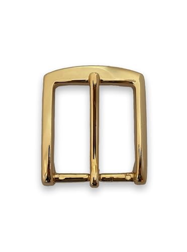 almela - Goldene Gürtelschnalle | 35mm breit – 3,5 cm | Ersatzschnalle | Gold belt buckle (Gold, 35 mm) von almela