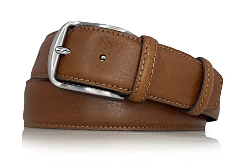 almela - Gürtel mit geheimfach - Herren und Damen - Echtes Leder - Tresorgürtel mit reißverschluß leder - 4 cm breit - innenreißverschluss - 40 mm - Money Belt - Hellbraun, 105 von almela