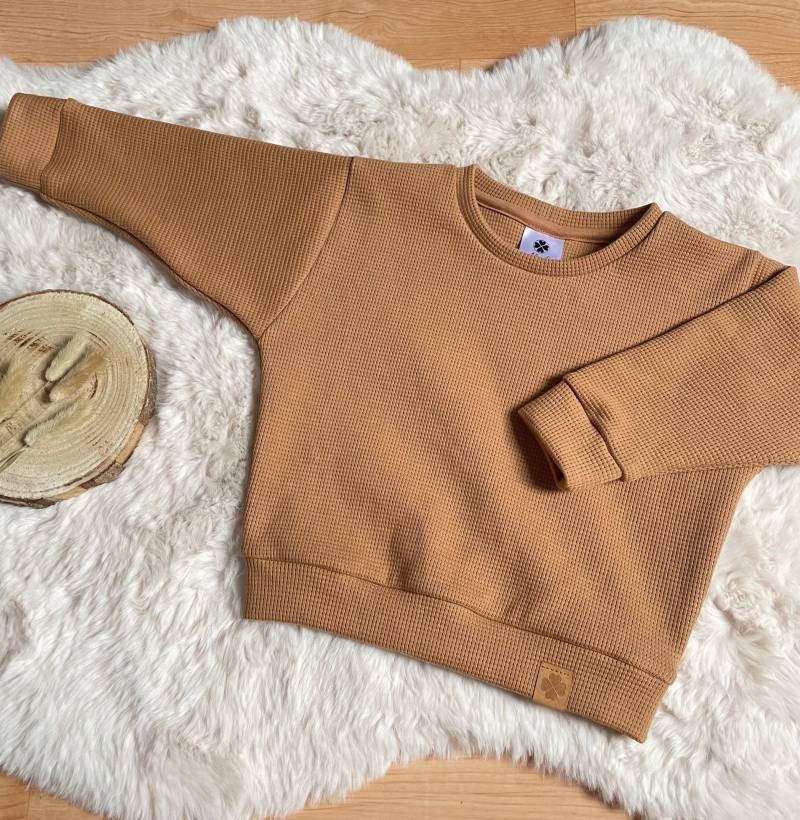 Oversized Sweater Baby/Kind Gr.56-128 Aus Waffelstrickjersey | Farbauswahl Unisex, Pullover, Hoodie Mädchen Junge von almiLiDesign