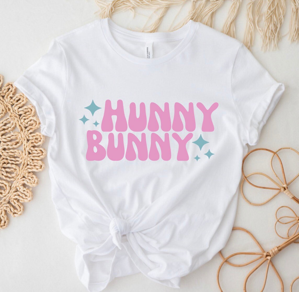 Hunny Häschen Shirt, Sweatshirt, Ostern Fröhliche Süßes Frauen Kinder T-Shirt von almondbutterfly