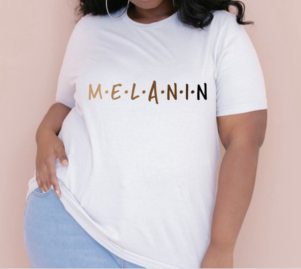 Melanin Shirt Sweatshirt Schwarz Frauen T-Shirt Black Girl Magic Oversized Afrocentric Festival Essence Beautiful Woman T von almondbutterfly