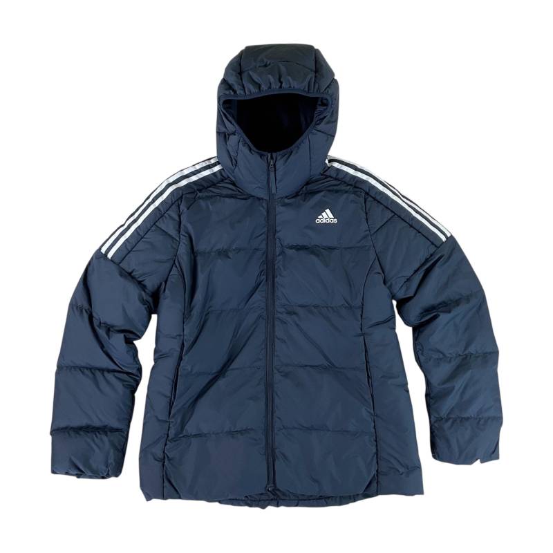 Moderne Y2K Adidas Daunenjacke - Damen Winterjacke Vintage 20Er Jahre Getragene Gefütterte Jacke von aloisstudio