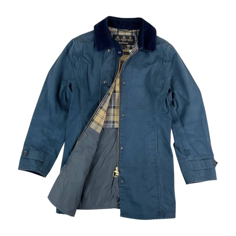 Moderne Y2K Barbour L442 Newmarket Lange Jacke - Damen/36/S Größe Frauen Mantel-Jacke-Frauen-Gebraucht von aloisstudio