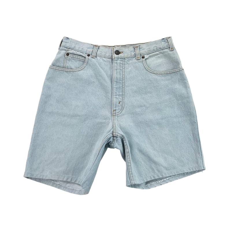 Moderne Y2K Männer Levis Denim Kurze Hose - W34 Größe Männlich Gebrauchte Unterseite Moderne Y2K Männer Levis Denim Kurze Hose - W34 Größe Männlich Gebrauchte Unterseite von aloisstudio