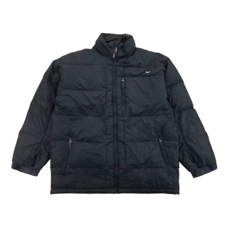 Moderne Y2K Nike Swoosh Steppjacke - Kleine Größe Männer Winterjacke Hübsche Gefütterte Jacke von aloisstudio