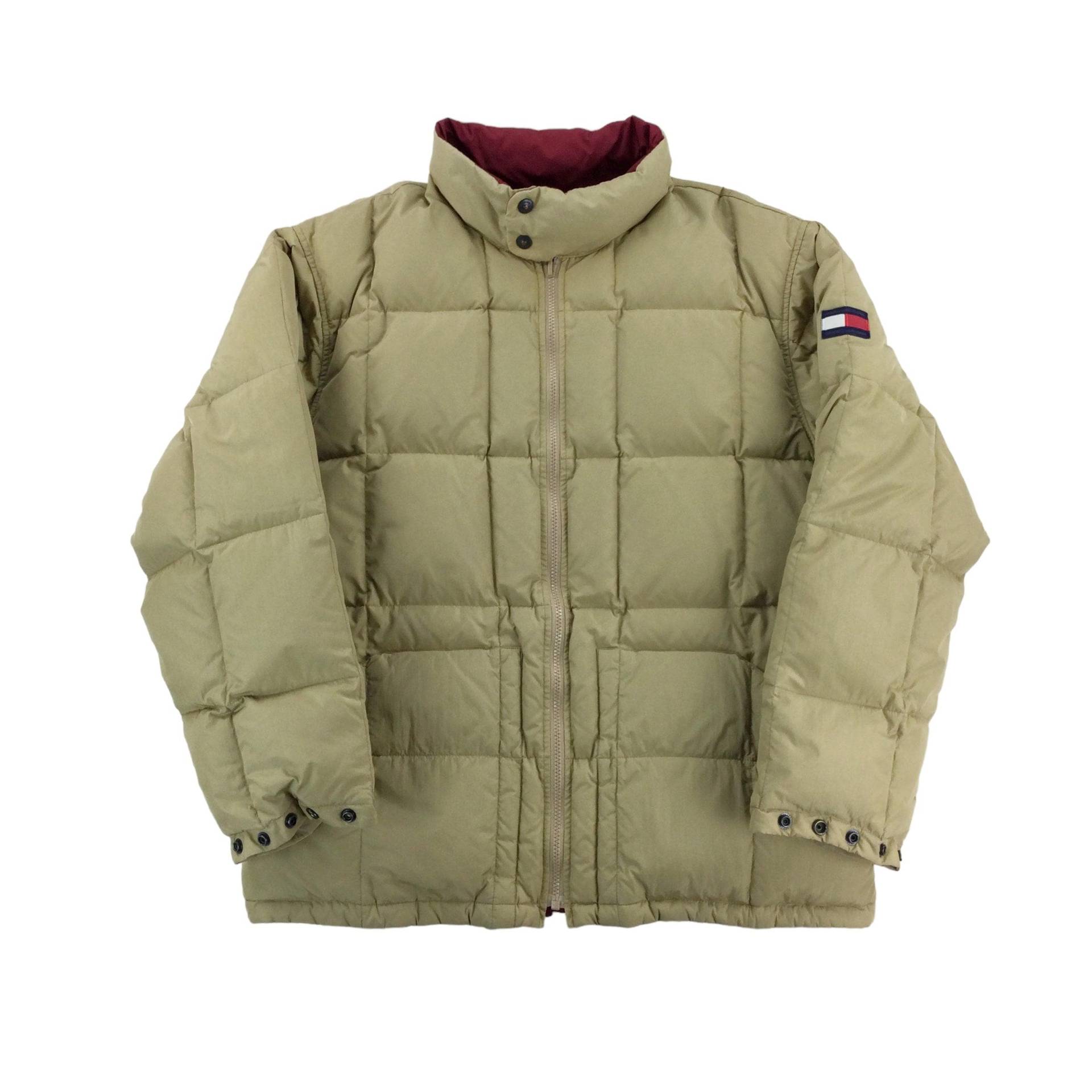 Moderne Y2K Tommy Hilfiger Stepper Jacke - Große Größe Herren Winterjacke Hübsche Gepolsterte von aloisstudio