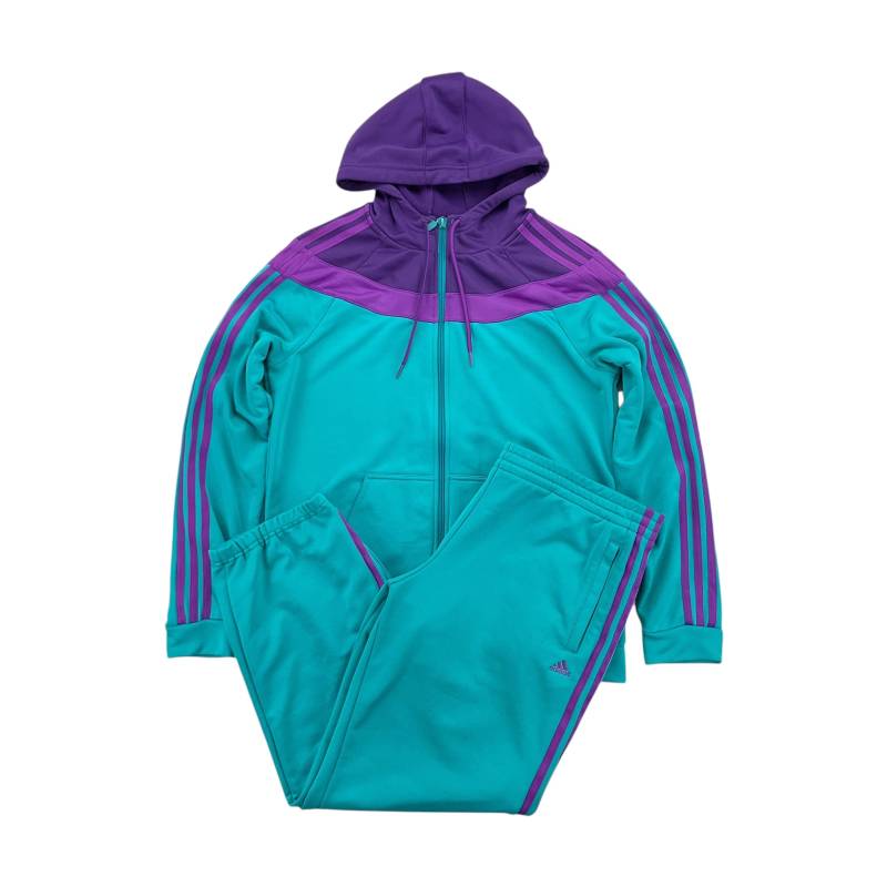 Moderner Y2K Adidas 00S Trainingsanzug - Damen/Größe L Frauen Sportanzug Getragen von aloisstudio