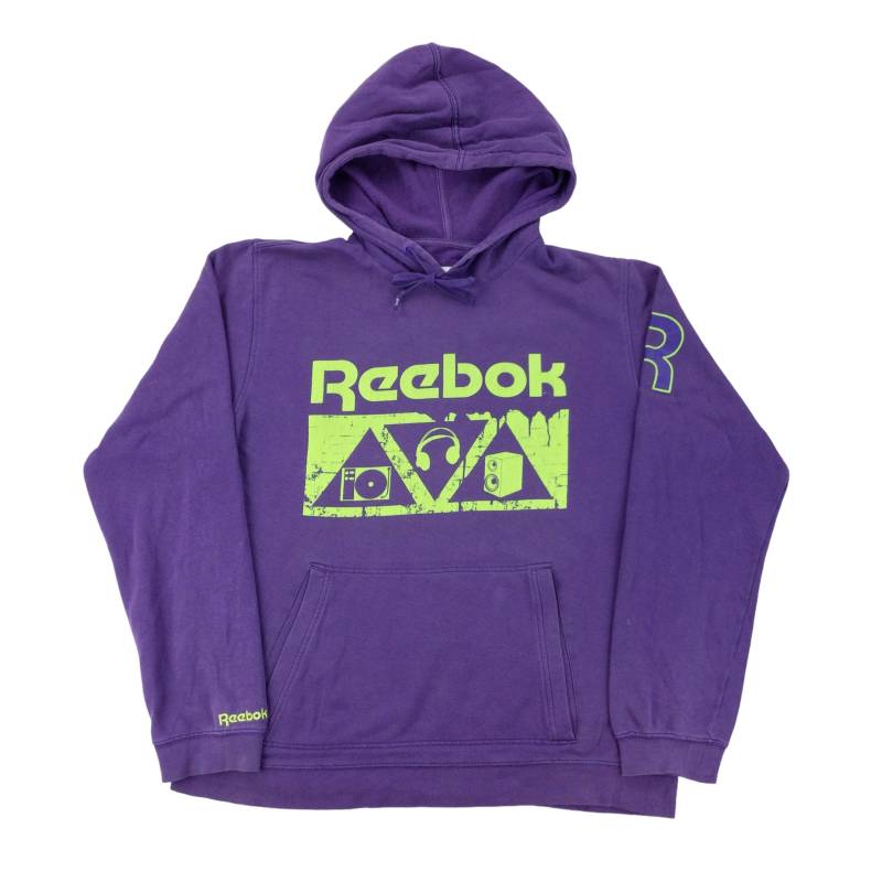 Moderner Y2K Reebok Hoodie - Large Size Männer Pullover Gebraucht von aloisstudio