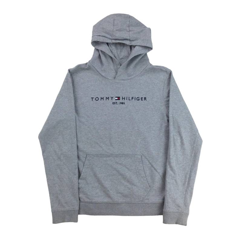 Moderner Y2K Tommy Hilfiger Spellout Hoodie - Kleine Größe Männer Pullover Männlich Gebraucht von aloisstudio
