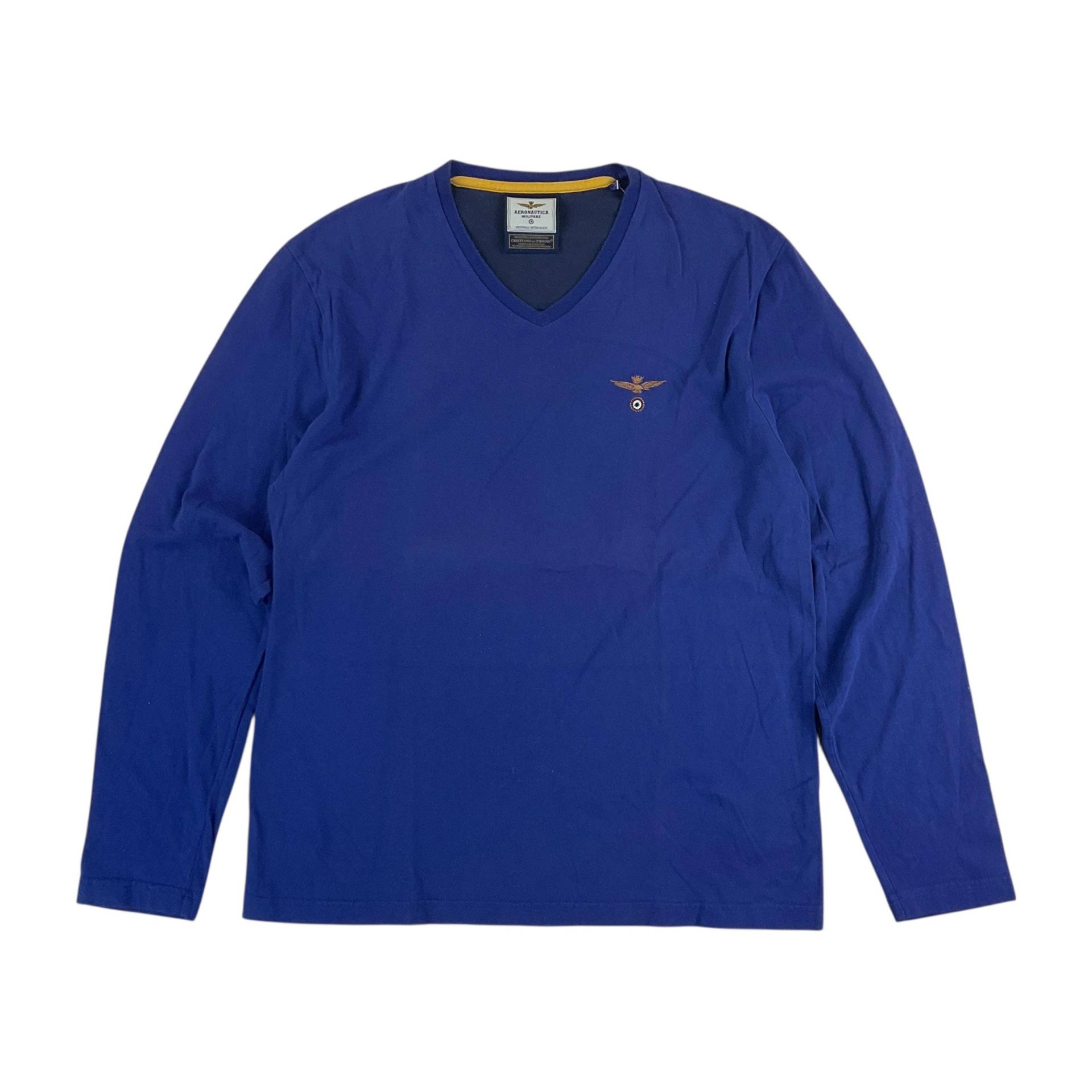 Modernes Aeronautica Militare Langarm T-Shirt - Große Größe Männer Top Männlich Y2K Gebrauchtes von aloisstudio