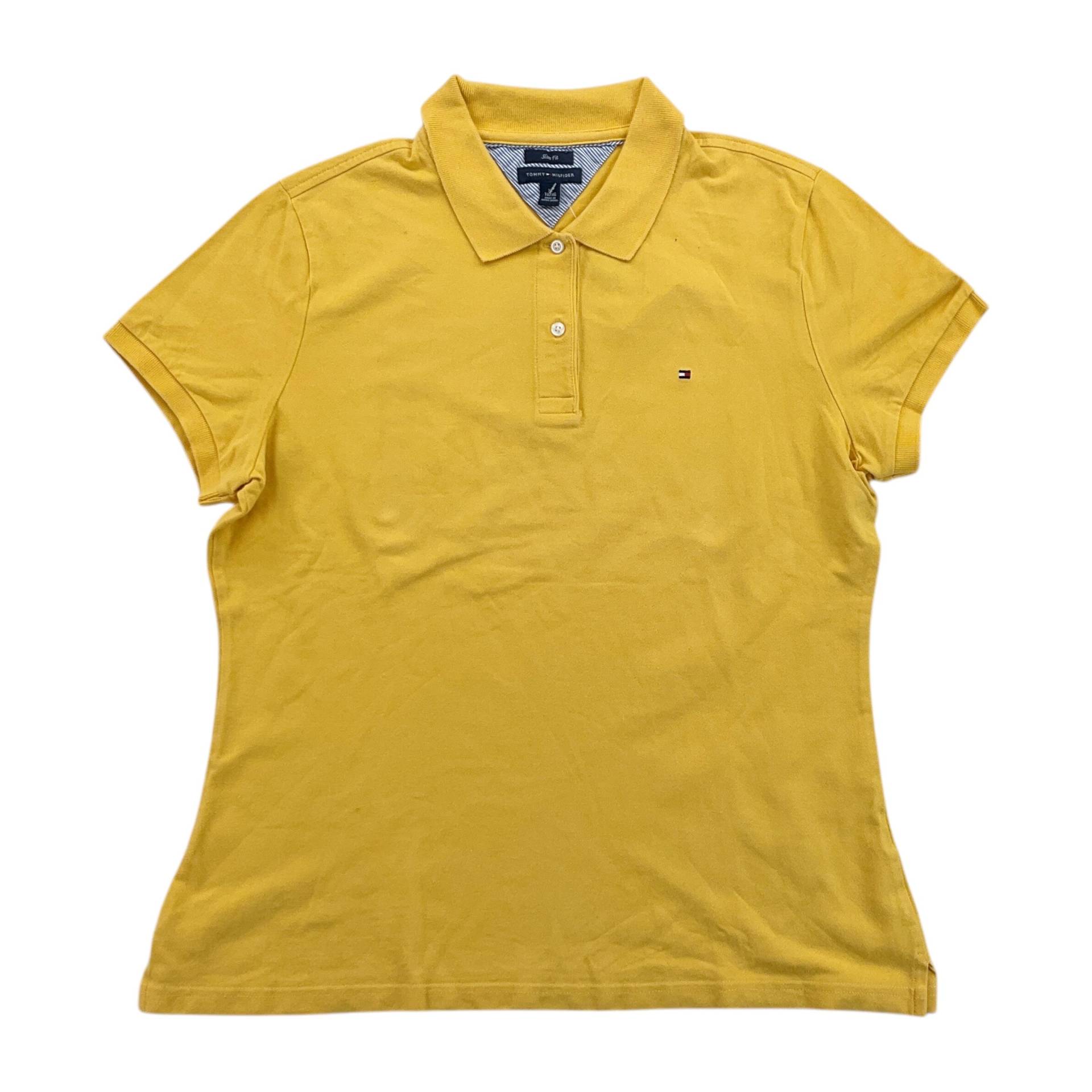 Modernes Tommy Hilfiger Poloshirt - Damen/Xl Größe Y2K Top Weibliches Gebrauchtes von aloisstudio