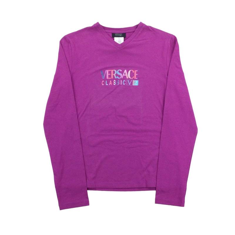 Modernes Versace Deadstock Long T-Shirt - Damen/xl Größe Frauen Top Weiblich Y2K Gebrauchtes von aloisstudio