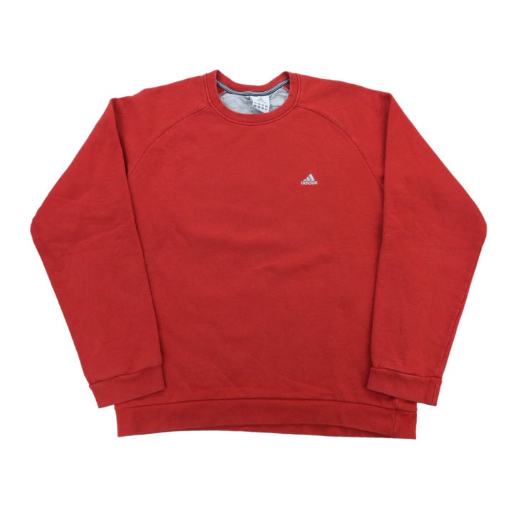 Modernes Y2K Adidas Basic Sweatshirt - Xl Größe Männer Pullover Gebraucht von aloisstudio