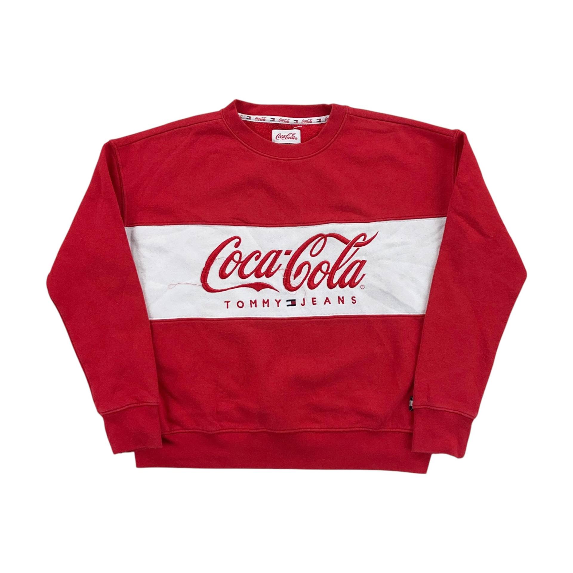 Modernes Y2K Tommy Jeans X Coca Cola Sweatshirt - Damen/M Größe Frauen Pullover Weiblich Gebraucht Modernes Y2K Tommy Jeans X Coca Cola Sweatshirt - Damen/M Größe Frauen Pullover Weiblich Gebraucht von aloisstudio