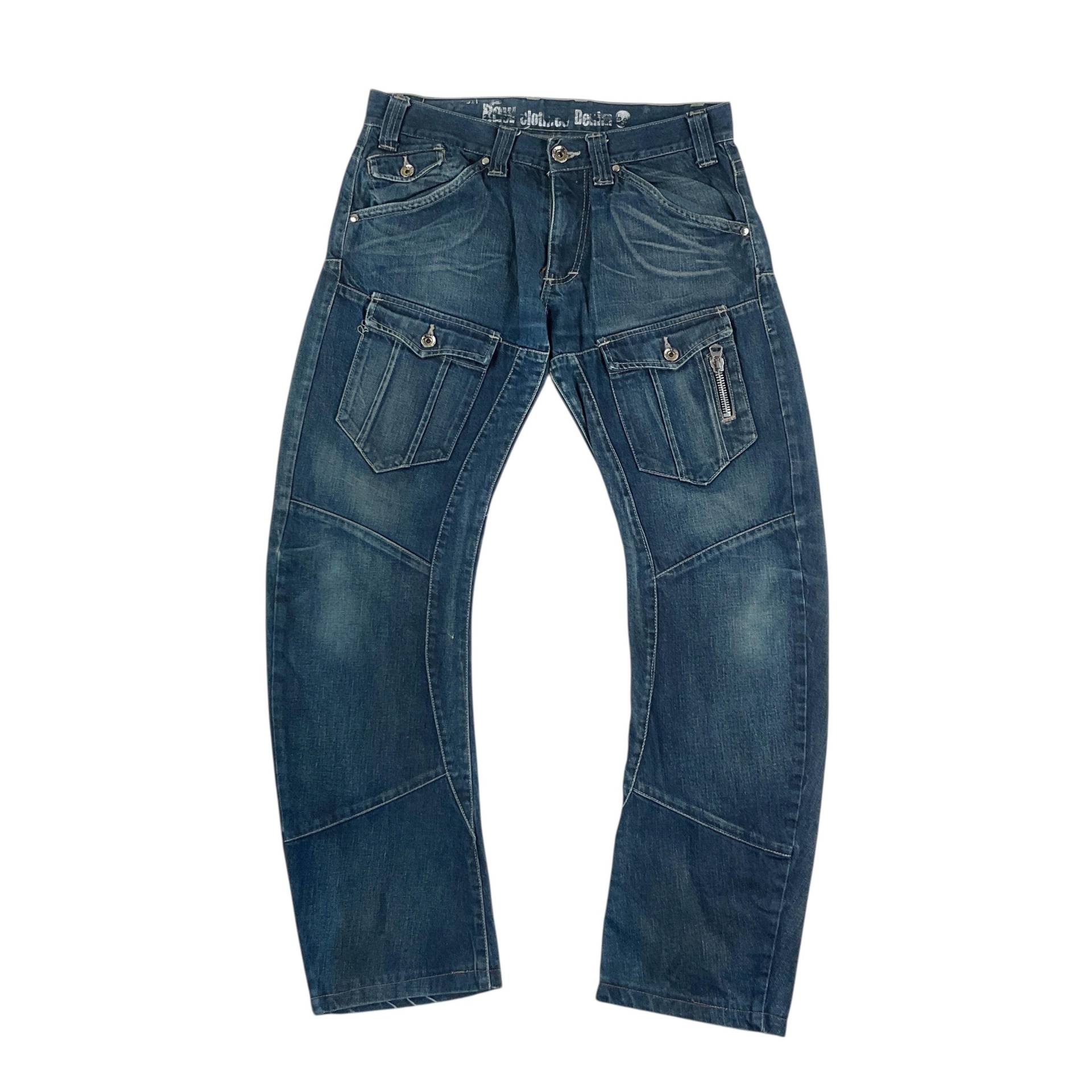 Raw Clothing Y2K Denim Jeans - W32 L32 Passen Größe Männer Hose Gebrauchte Unterseiten von aloisstudio
