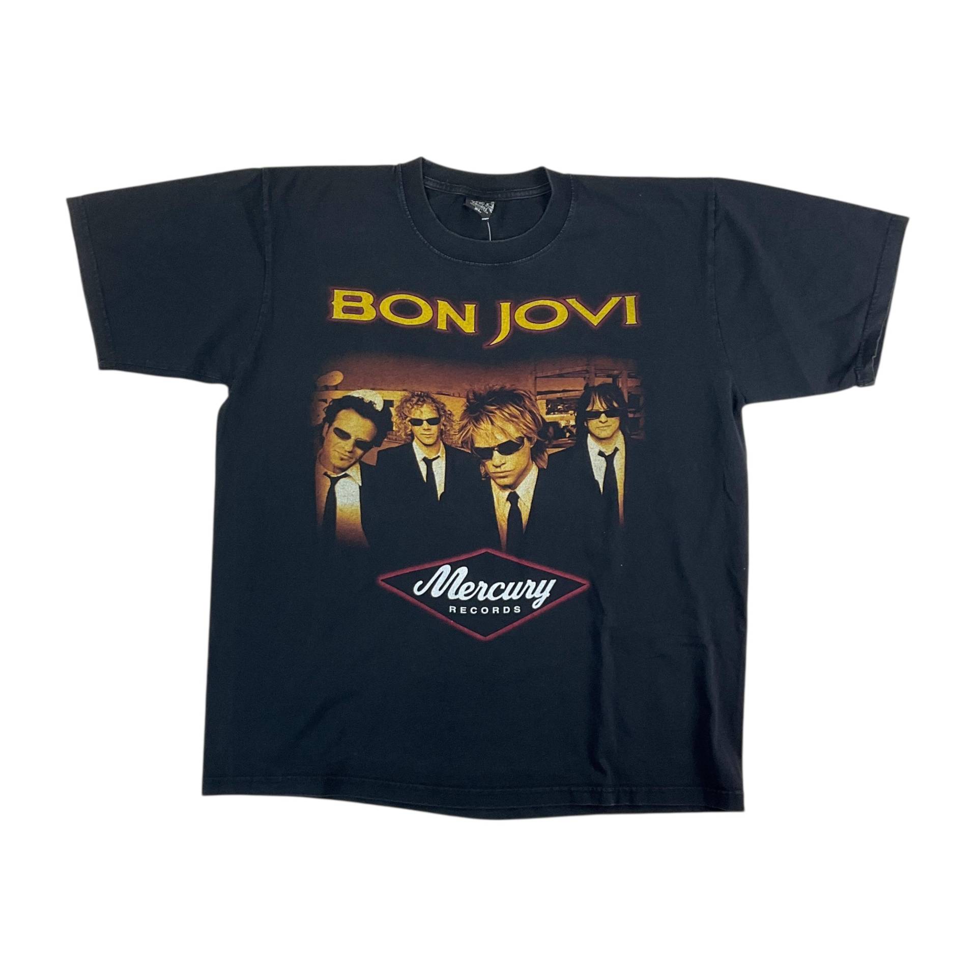 Vintage 90Er Jahre Bon Jovi Grafik T-Shirt - Männer von aloisstudio