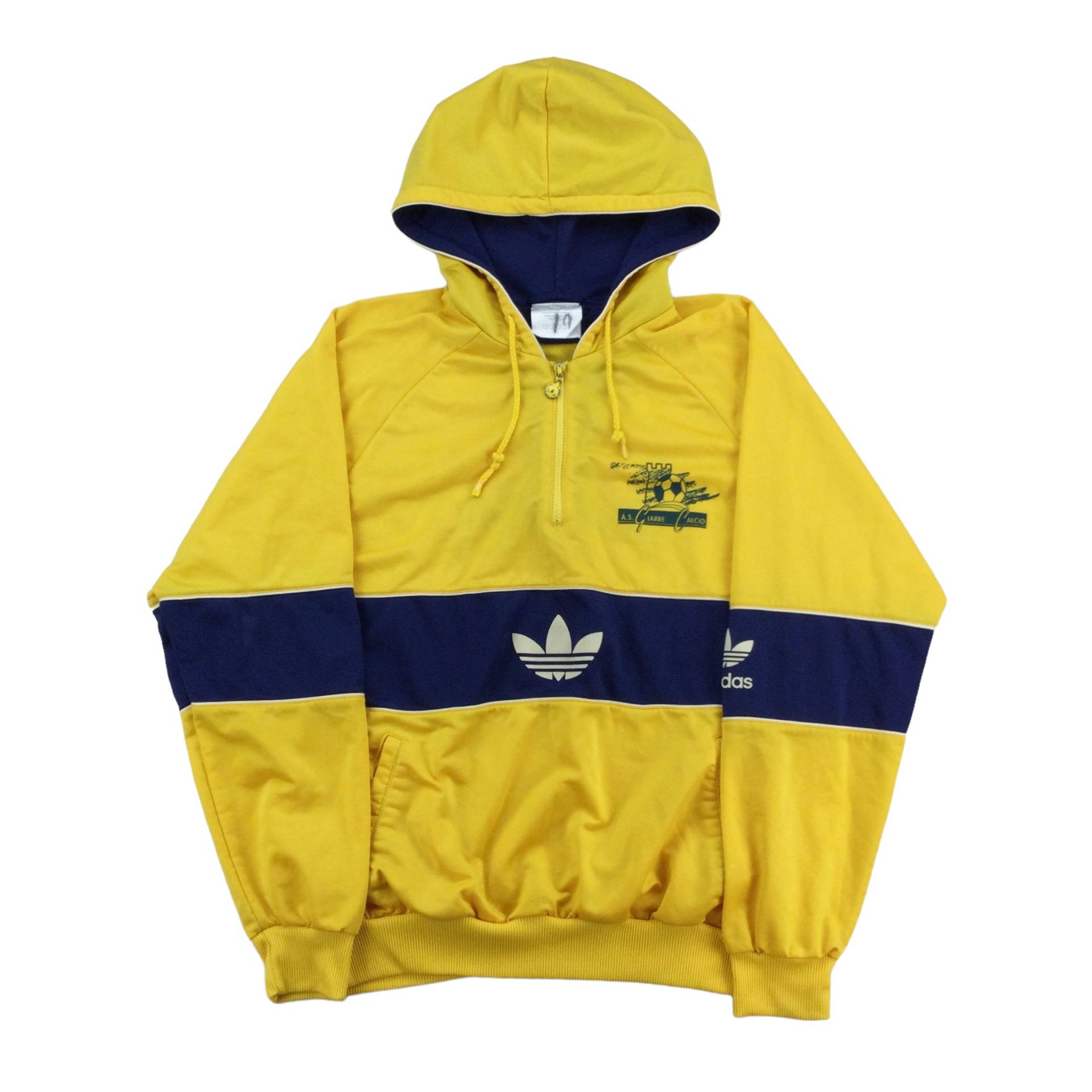 Vintage Adidas 80S 1/4 Zip Hoodie - Medium Size Männer Pullover Gebraucht von aloisstudio