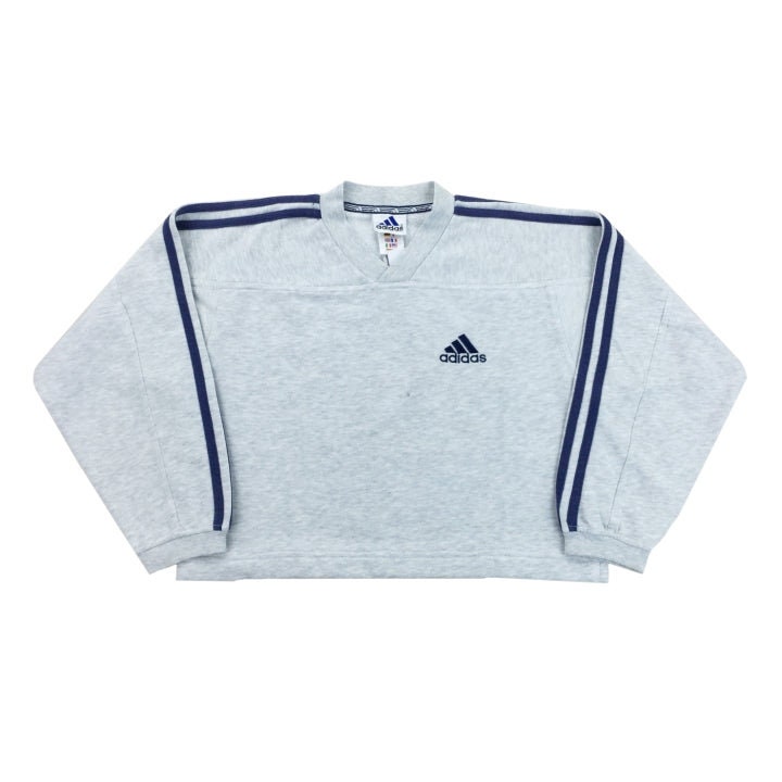 Vintage Adidas Crop Sweatshirt - Frauen/M Größe Pullover Weiblicher Gebraucht von aloisstudio