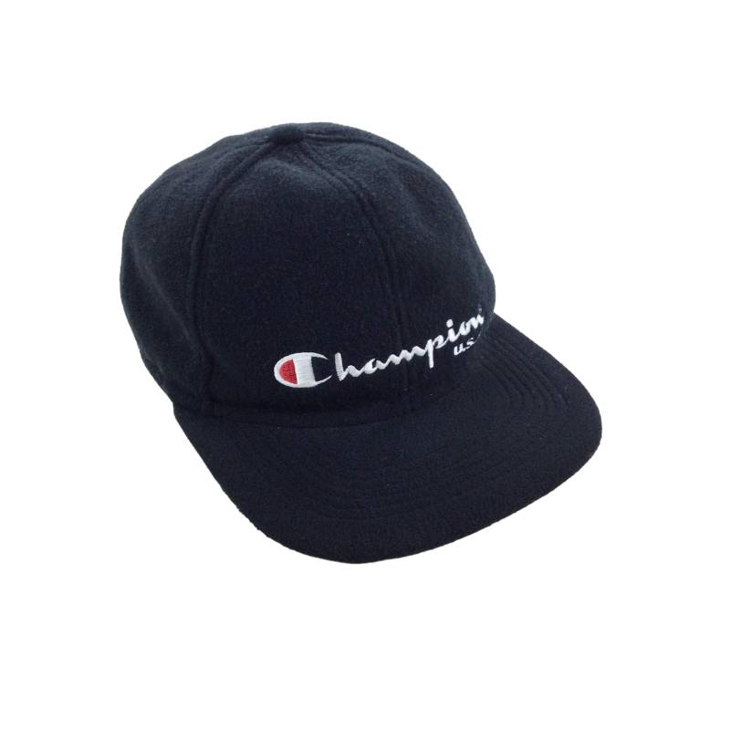 Vintage Champion 90Er Jahre Fleece Cap Herren Kopfbedeckungsmütze von aloisstudio