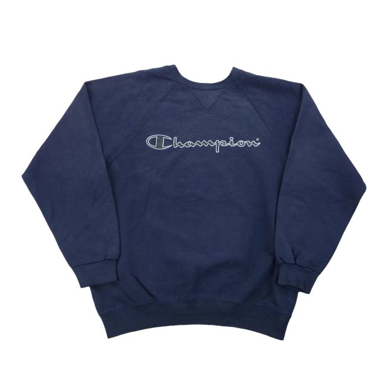 Vintage Champion 90Er Jahre Spellout Sweatshirt - Mittlere Größe Männer Pullover Männlich Gebraucht von aloisstudio