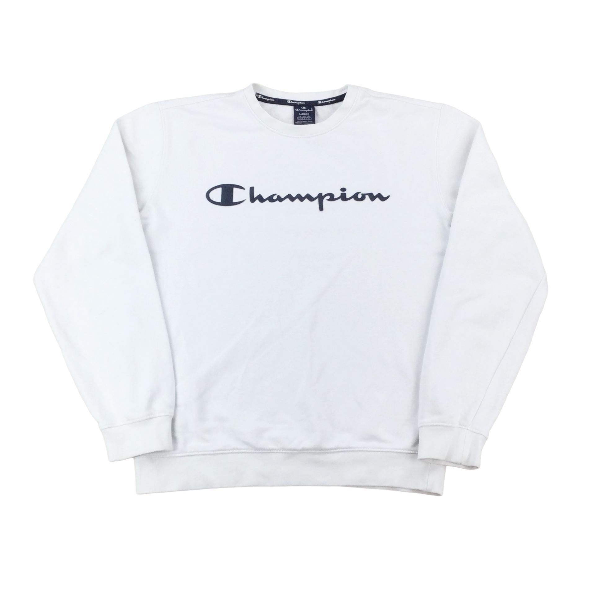 Vintage Champion Spellout Sweatshirt - Große Größe Männer Pullover Gebraucht von aloisstudio