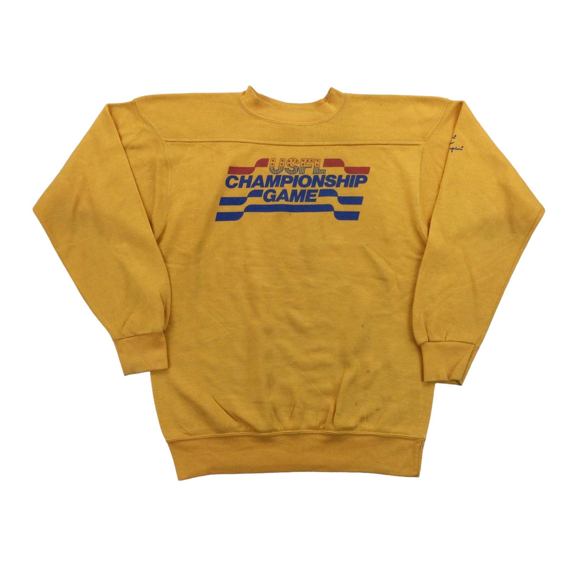 Vintage Champion Usfl Cup Spiel 80Er Jahre Sweatshirt - Große Größe Männer Pullover Männlich Gebraucht von aloisstudio